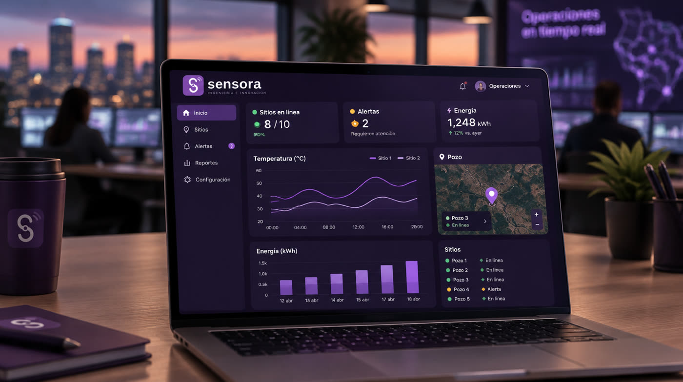 Panel de monitoreo Sensora